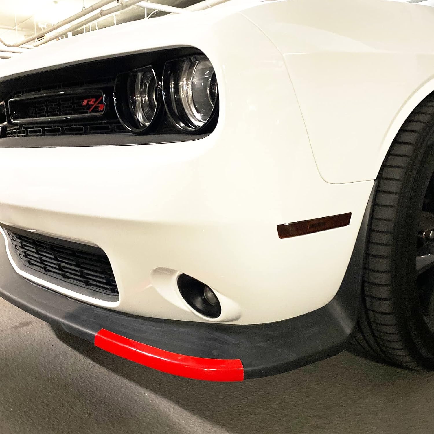 Front Bumper Lip Splitter Protector Compatible with Dodge Challenger Scat Pack 2015-2021, RT GT 2019-2021 (Red)