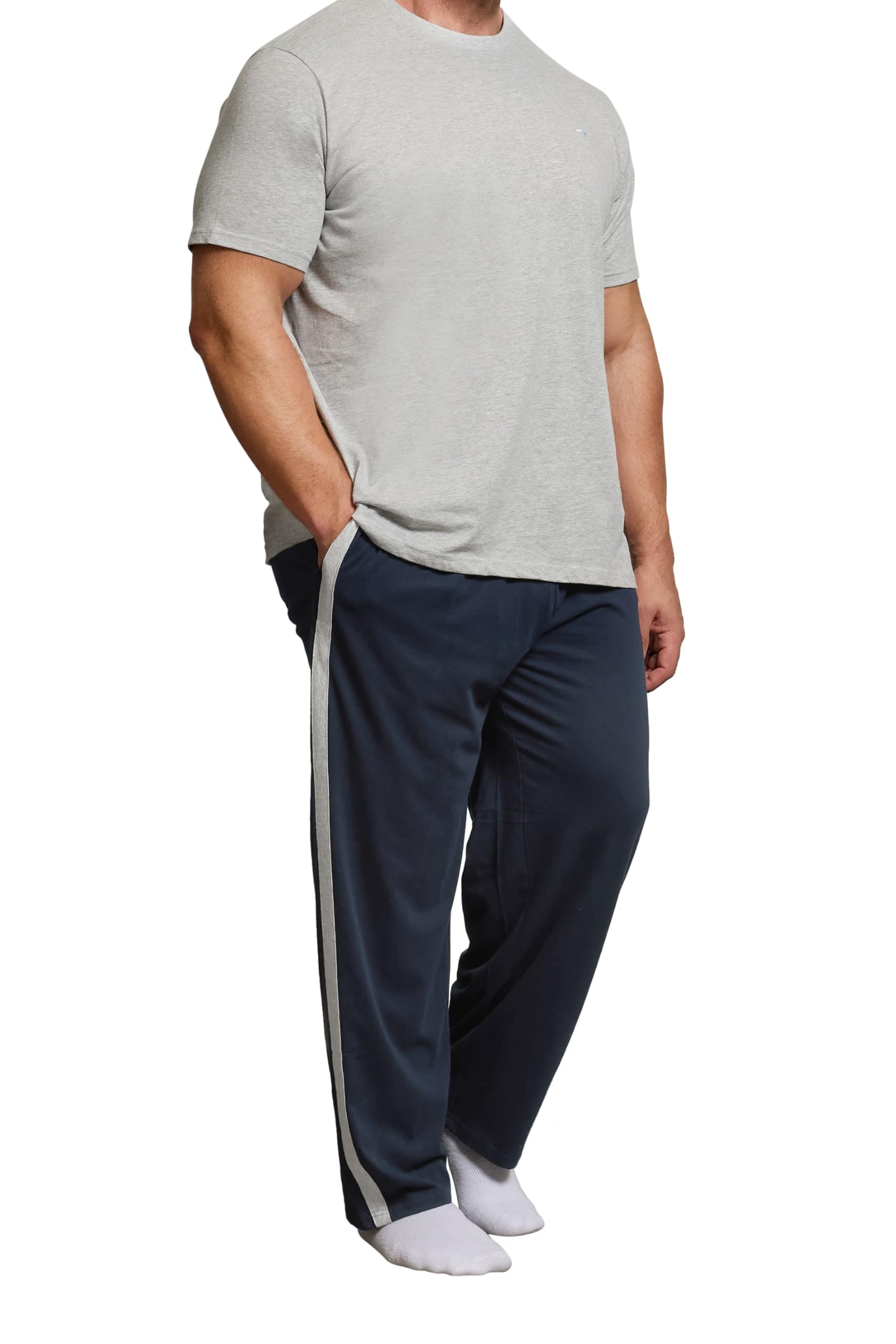 Badrhino Jersey Lounge Joggers - Navy