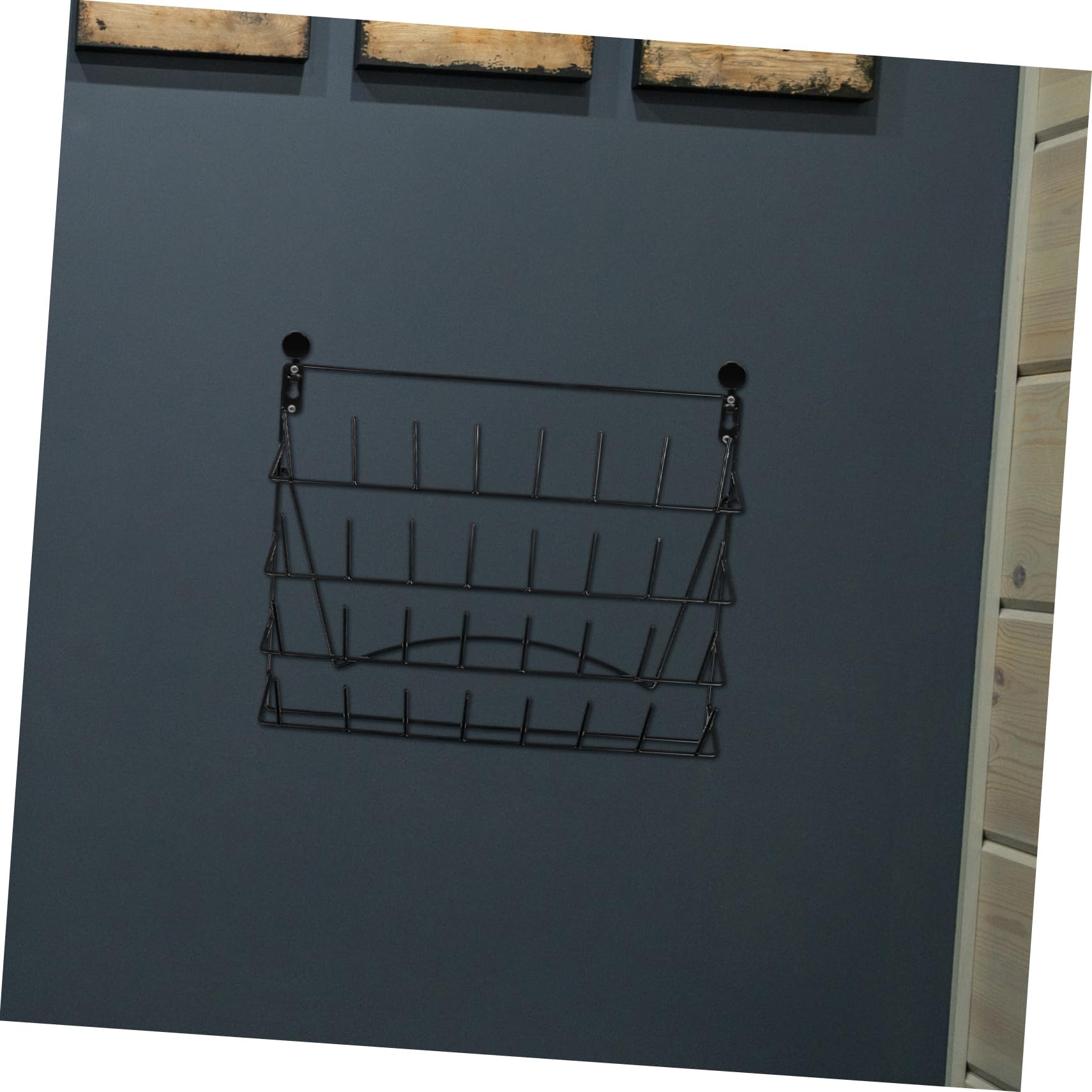 TOPBATHY Estante de Secado de Laboratorio de Hierro, Montaje en Pared, Gran Capacidad de Almacenamiento para Cristalería, Secado y Organización