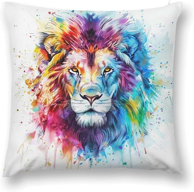 African Lion pillow