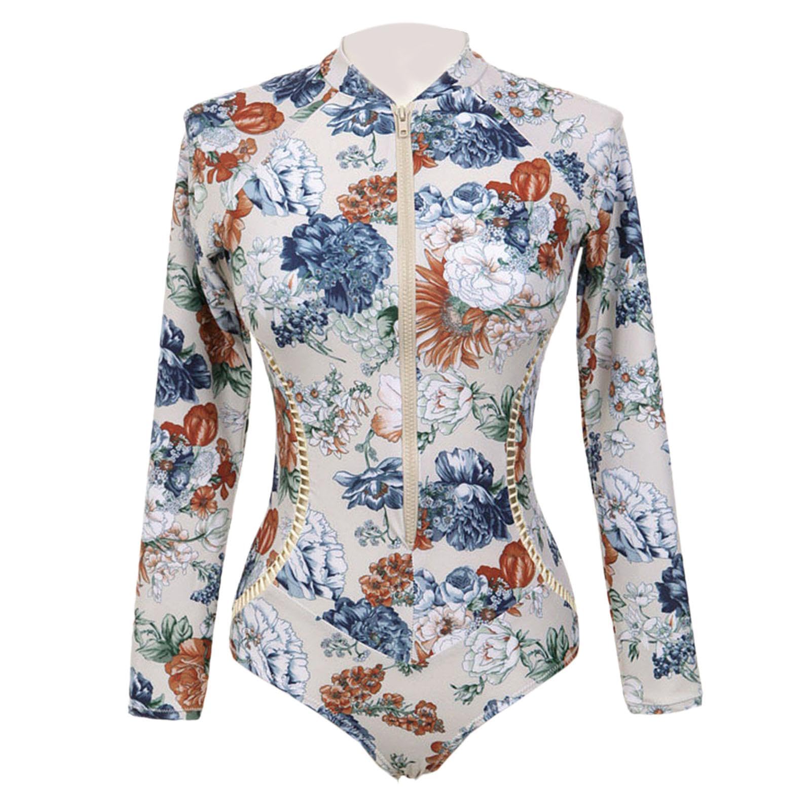 Long Sleeve Swimsuit for Women Womens Swimwear for Summer Beach Water Sports L|Clothing, Shoes & Accessories | Womens Clothing | Swimwear|1women swimsuit-image-44