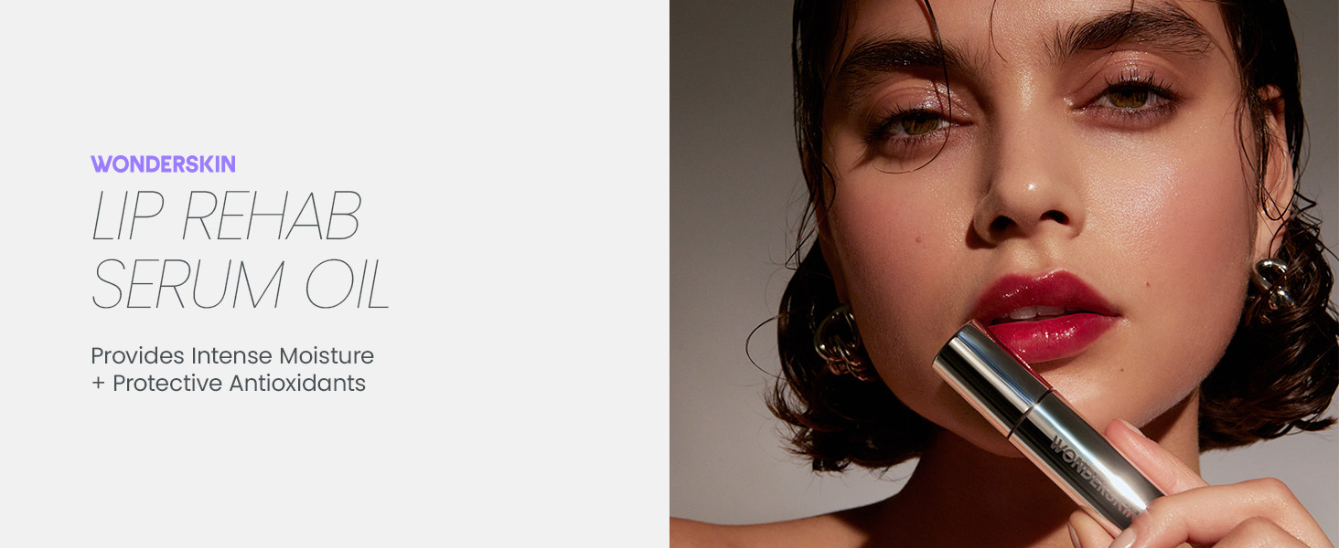 Wonderskin Lip Rehab Serum Oil: Olio Labbra Colorato Che Diventa Rosa, Idratante E Non Appiccicoso