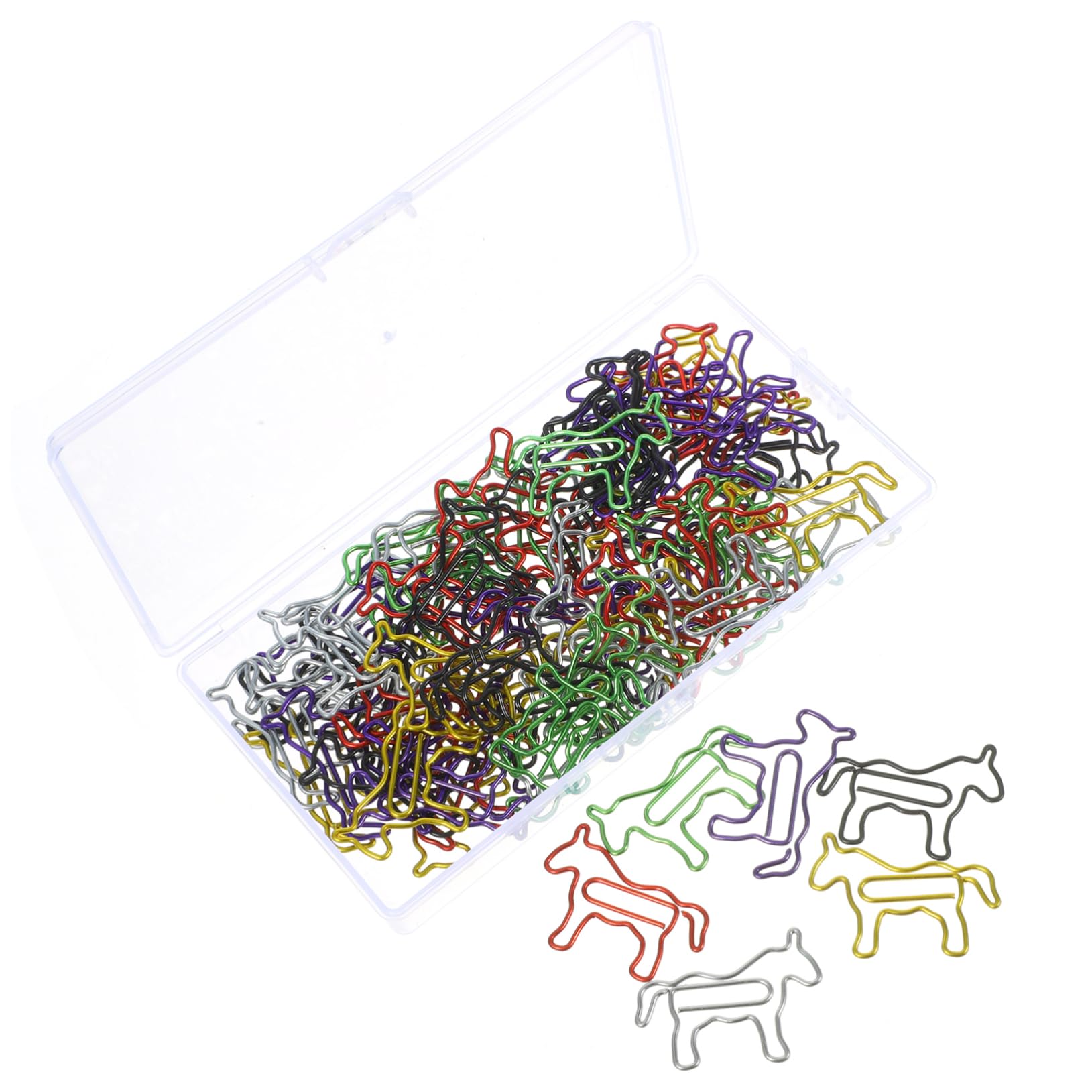 ARTIBETTER 5 Set Fermacampioni Decorativi Colorati Clip Per Ufficio E Scuola Per Documenti E Foto Pratiche E Resistenti Per Colleghi 80 Pezzi * 5