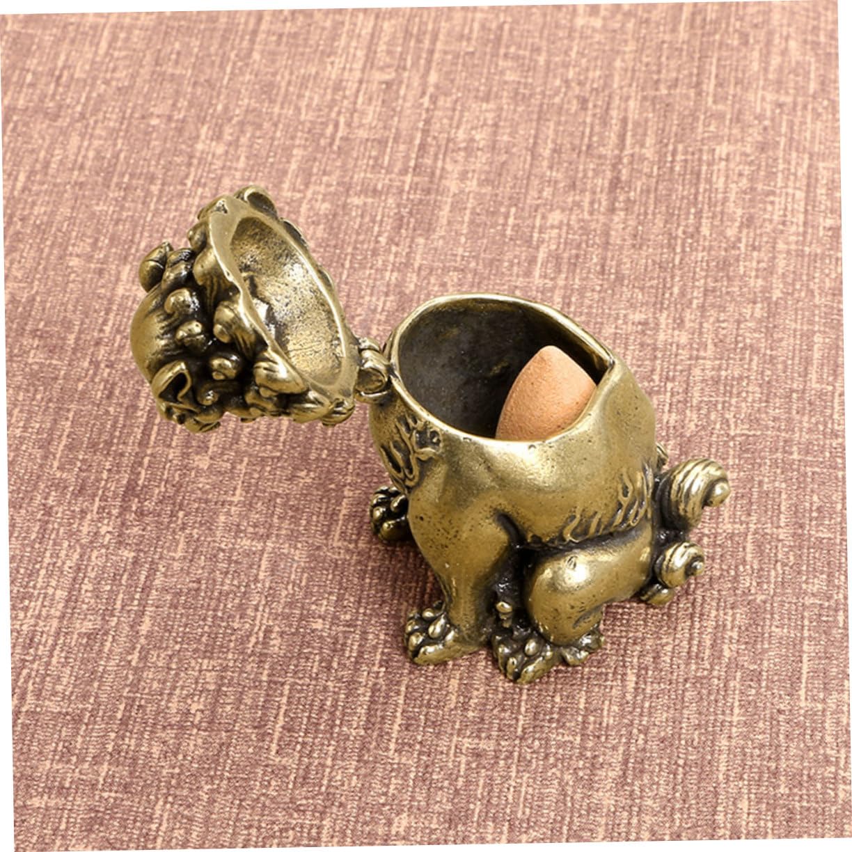 Cabilock 3pezzi Bruciatore Di Incenso Ottone Creativo Per Decorazione Della Casa Supporto Per Incenso Artigianale Per Studio Yoga Soggiorno e Regali Speciali