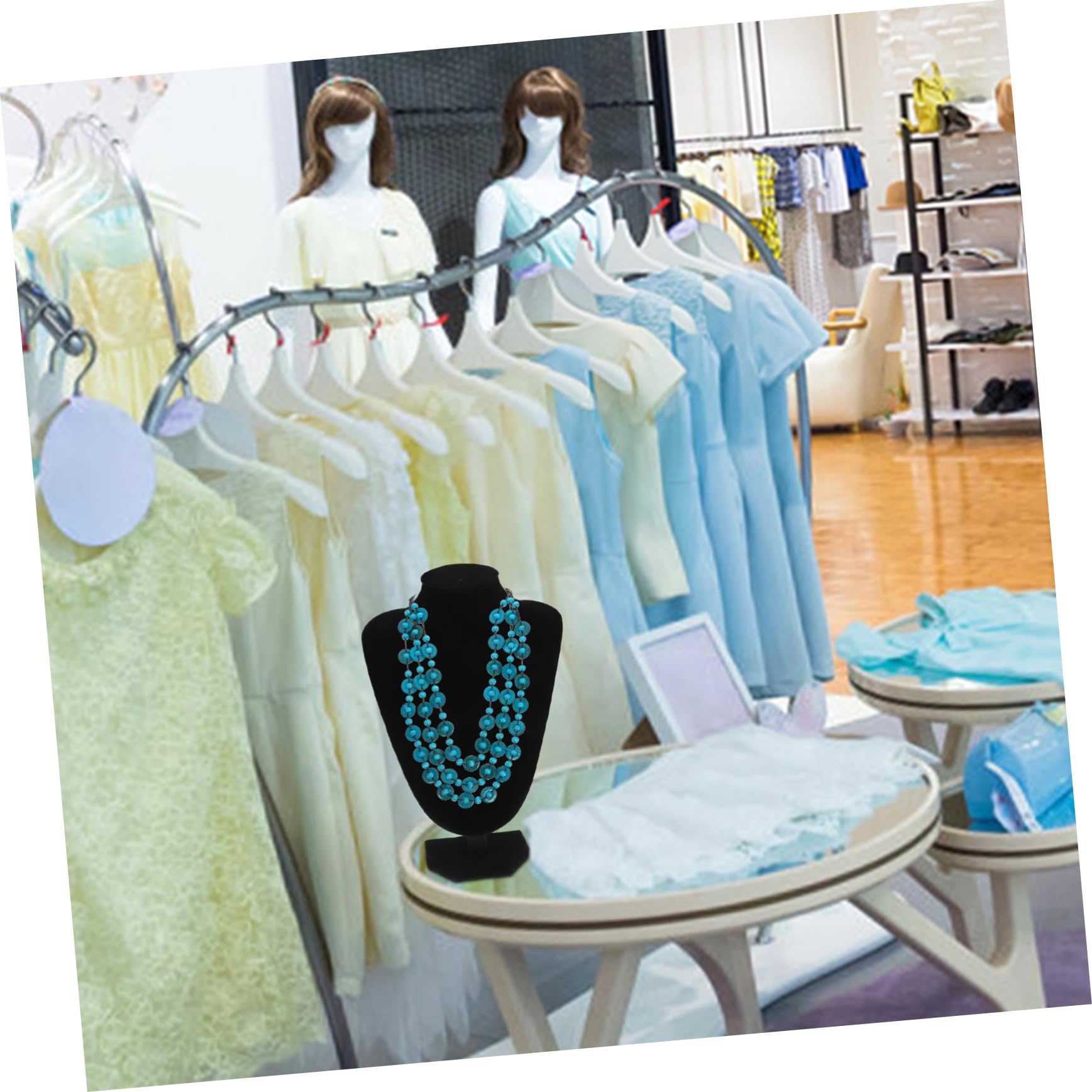 PRETYZOOM Espositore Per Collana Da 2 Pezzi Organizer Per Gioielli Elegante Espositore Per Busto Per Uso Personale