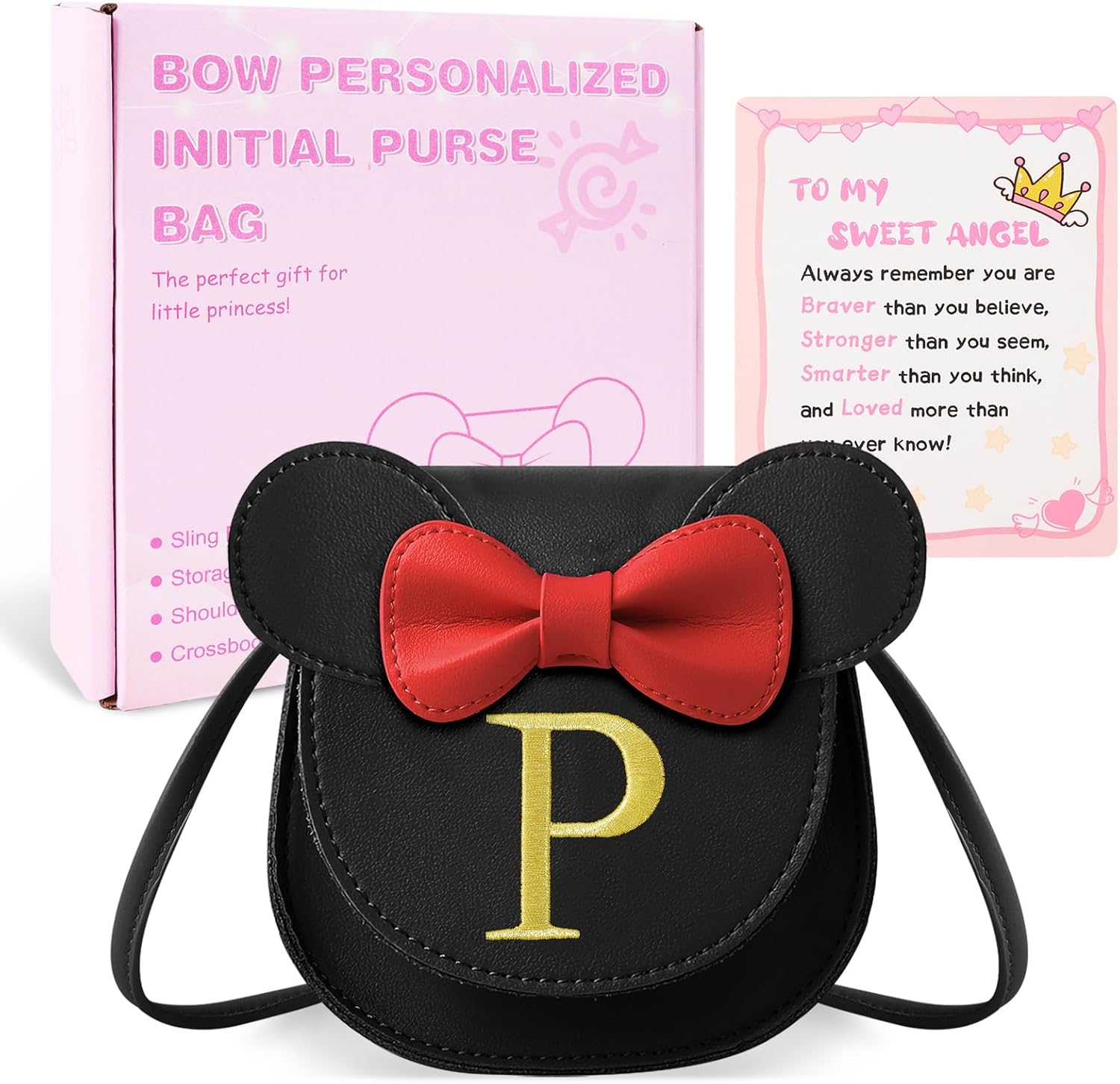 izuzta Toddler Purse Kids Wallets for Girls 1 2 3 4 5 6 7 8 9 Year Old Birthday Gift Cute Mini Mouse Purse Crossbody Purse - Image 9