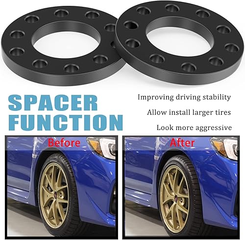 Miniatura 6 de Espaciadores universales de rueda de 5x4.5 5x114.3 5x4.75 para FordJeepToyotaHondaNissan, 4 adaptadores de rueda de 12 pulgada (0.472 in) para