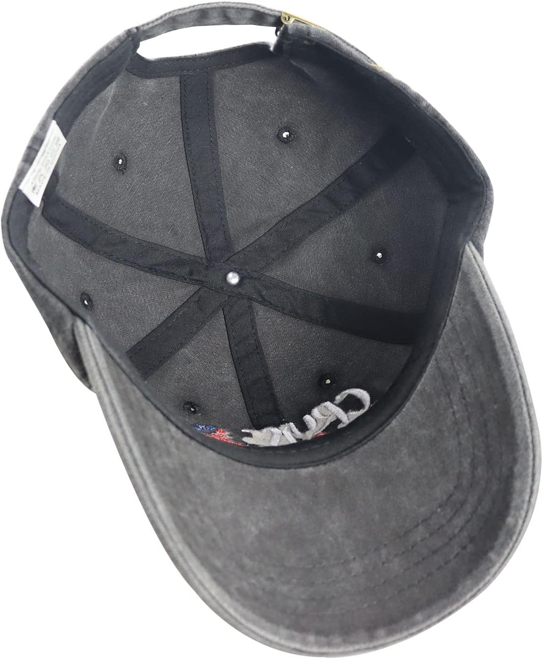 Cruise Hair Don't Care Hats for Men Women, Adjustable Vintage Embroidered Washed Cotton Denim Boat Baseball Cap - Image 6