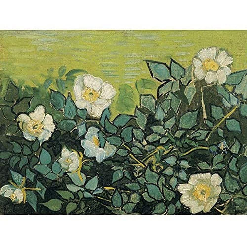 Vincent Van Gogh Wild Roses Art Print Canvas Premium Wall Decor Poster Mural
