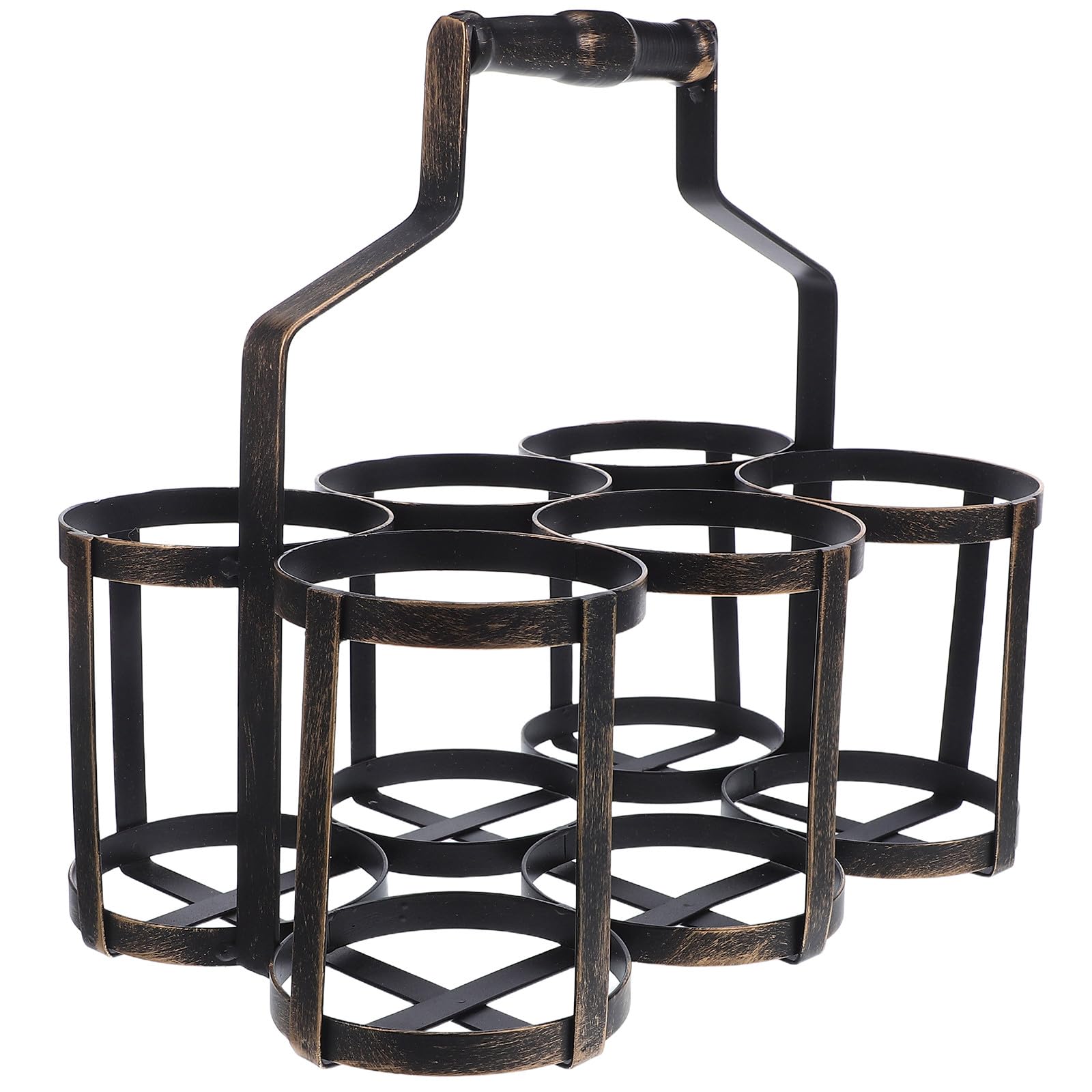 Support décoratif pour bouteilles Artibetter en fer forgé au style rétro chic