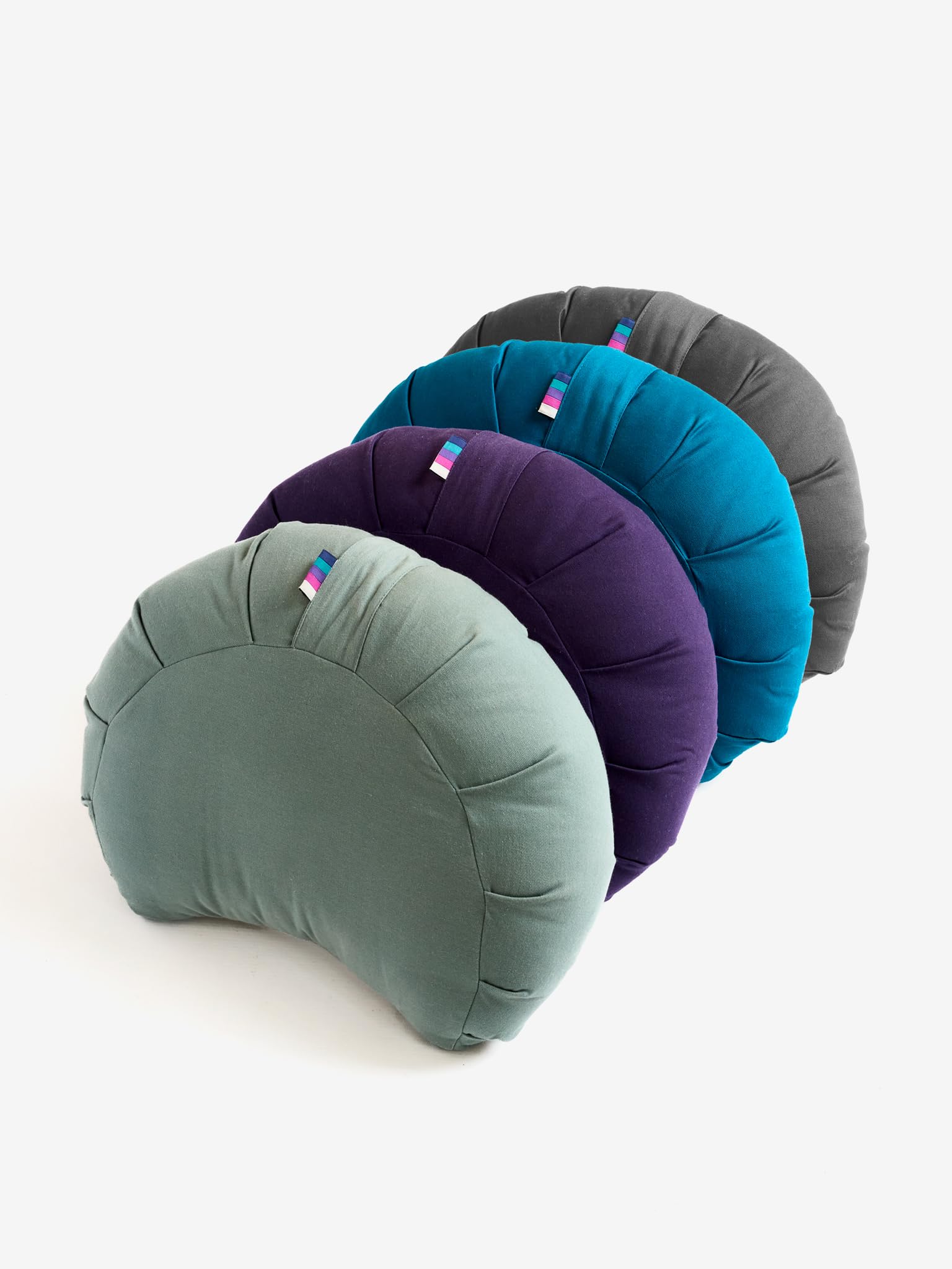 Yogamatters Organic Cotton Crescent Meditation Cushion Mineral