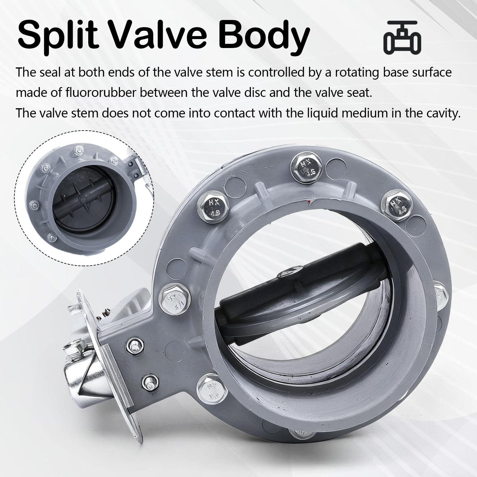 Valvola A Farfalla, DN 110 Mm In Pvc Tipo Wafer Con Maniglia In Metallo Zincato Ideale Per Impianti Di Irrigazione Orticoltura Serre Piscine E Sistemi Di Acque Reflue Valvole A Farfalla