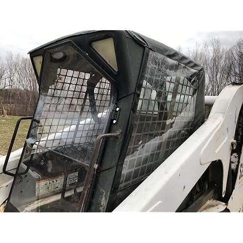 All Weather Enclosure Replacement Door Skid Steer Loaders G Series Compatible with Bobcat S250 S130 S160 A300 751 T190 S175 S330 S150 763 S185 S100 773 S205 753 883 873 S300 863 553 963 T200 S220