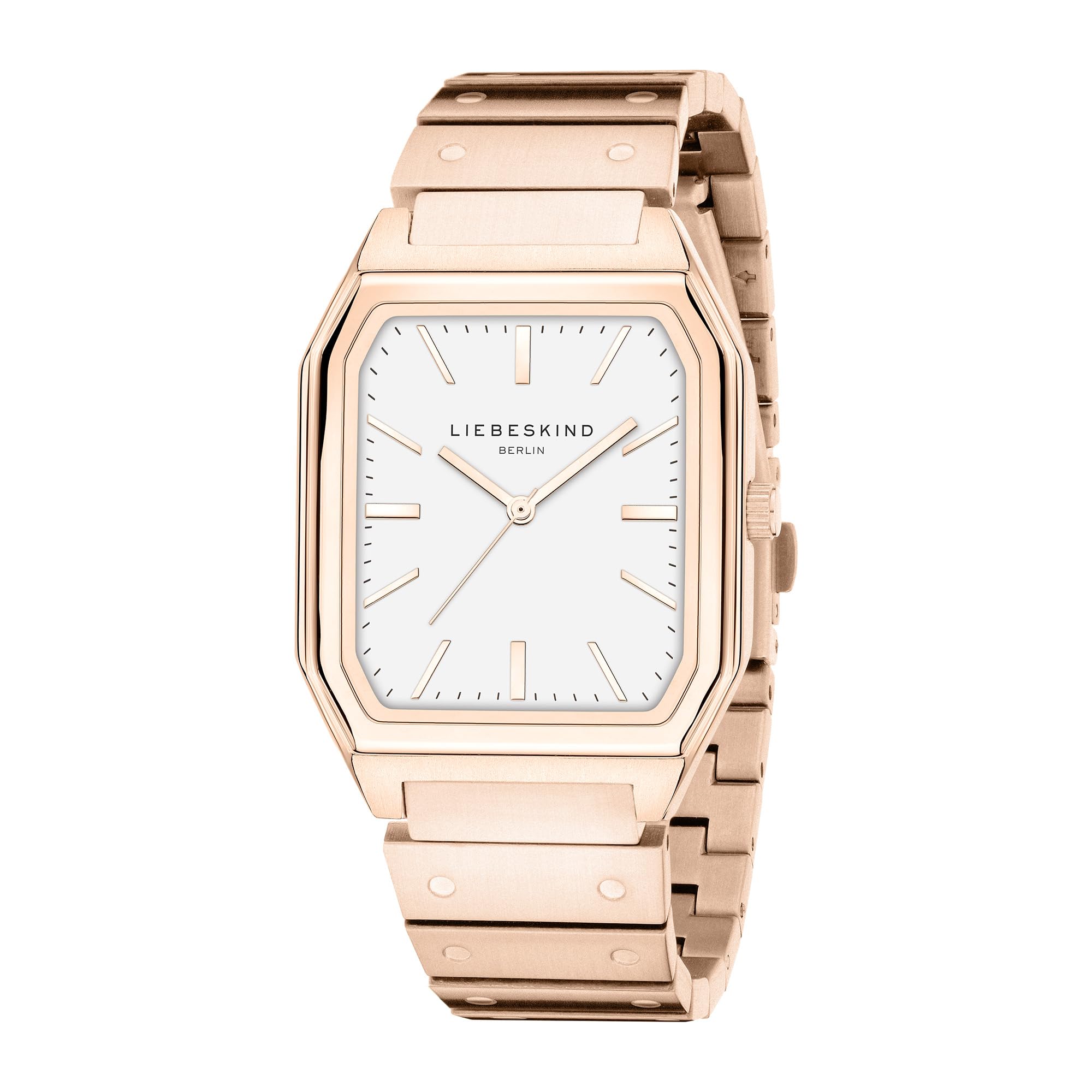 Liebeskind Berlin Damski Zegarek Na Rękę – Prostokątny Zegarek Kwarcowy 32 X 37 Mm – Teilmattiertes Bransoleta Ze Stali Nierdzewnej – Designstarke Uhr – 3 Atm Wodoodporny – In Różnych Kolorach