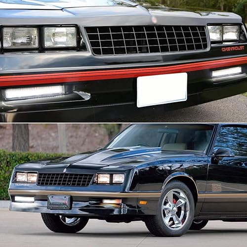 Miniatura 7 de Tonsya Lente transparente óptica 3D para Chevy Monte Carlo SS 1981 1982 1983 1984 1985 1986 1987 1988 Chevy Monte Carlo SS señal de giro secuencial