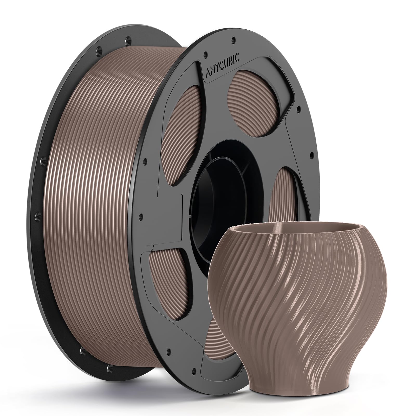 ANYCUBIC PETG Filament 1.75mm, 1KG Reusable Spool, Brown