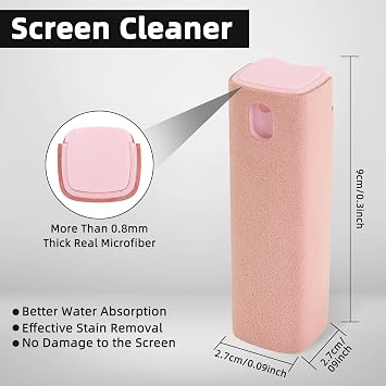 Car Screen Cleaner Spray and Wipe 4 Pcs for Phone iPad Computer