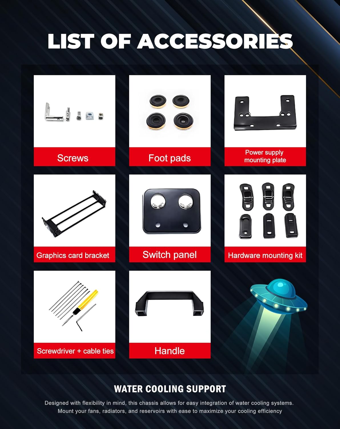 ITX ATX MATX EATX PC Frame Test Bench, Test Bench Open Air Case Water Cooling Fan Chassic, Open Air Frame Chassis Bracket, DIY Computer Motherboard Case Rack, Motherboard Chassis Set