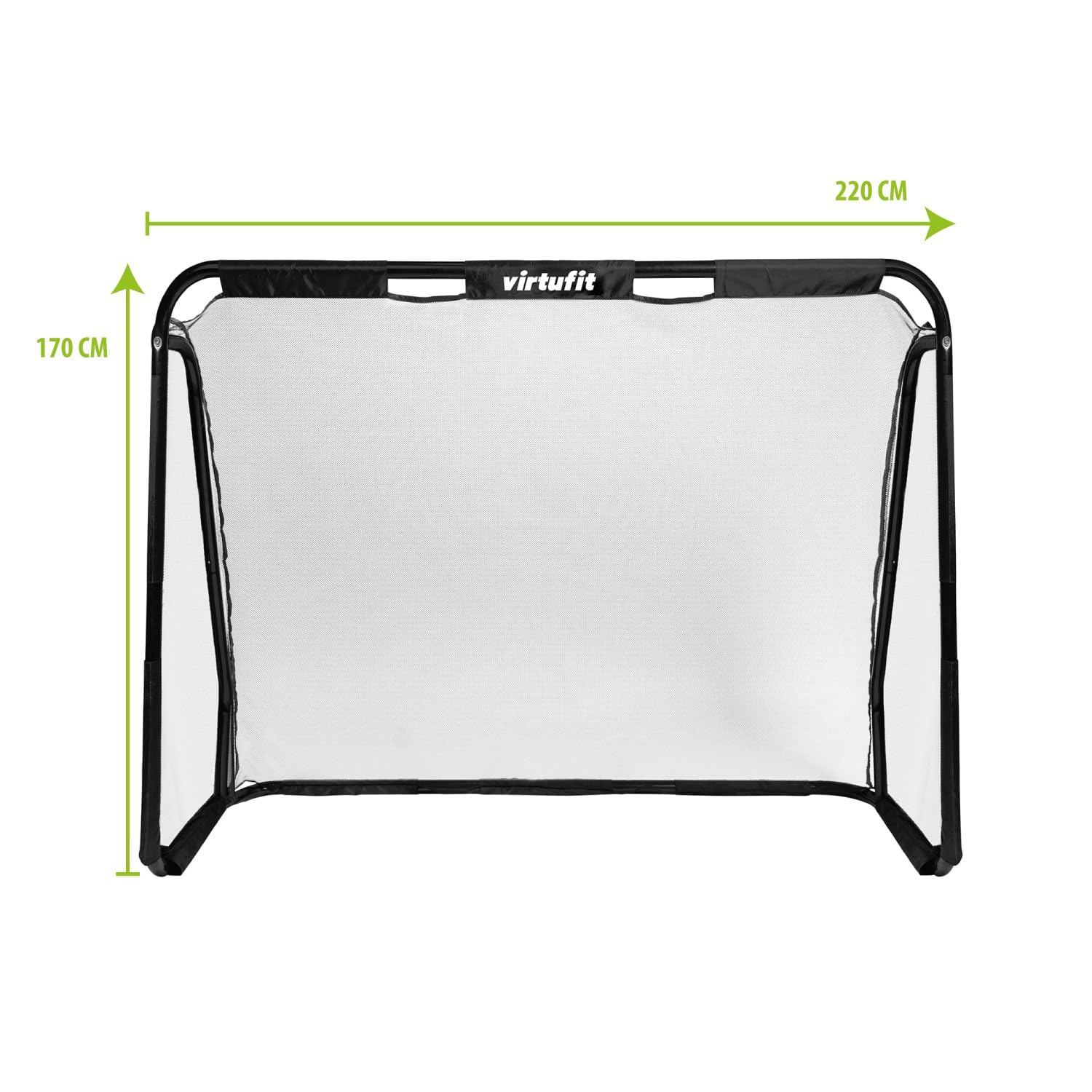 VirtuFit Portería de fútbol para niños y adultos, estable y resistente a la intemperie, perfecta para jardín y entrenamiento