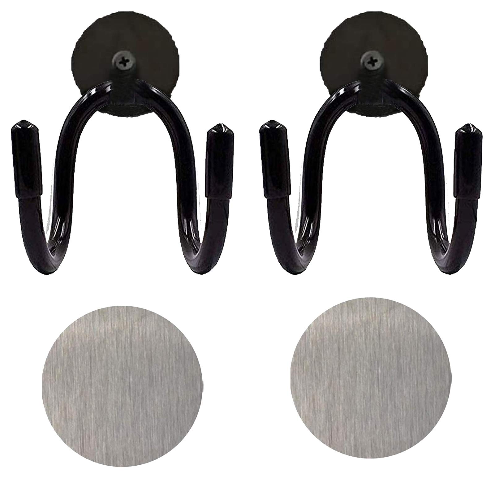 2 pack Universal (Adjustable) Kitchen Sink Magnetic Holder - for Sponges, Scrubbers, Kitchen, Bathroom - for stainless steel sink,ceramic sink, Granite stone sink, etc.