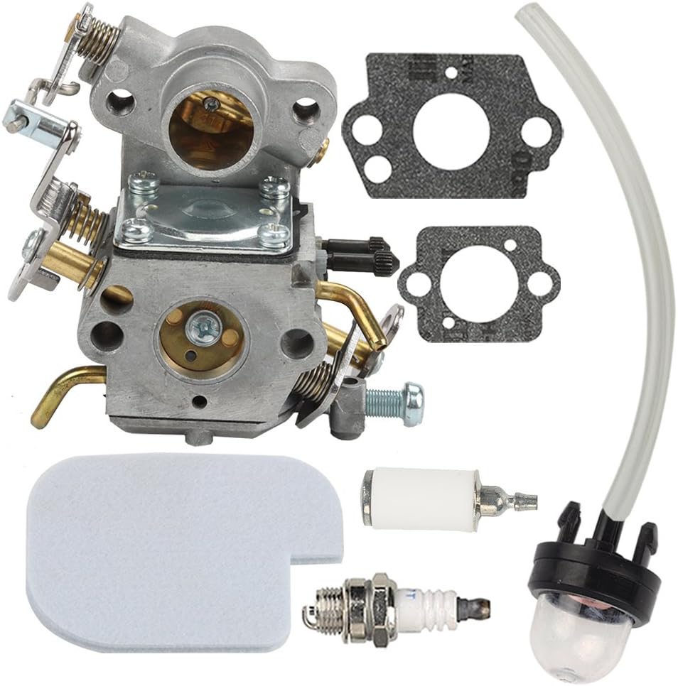 Butom 545070601 Carburetor with Fuel Filter for Craftsman 358351710 358351700 358350990 358351900 358351820 358351600 358351810 358351800 358350820 358350830 358351610 Chainsaw C1M-W26