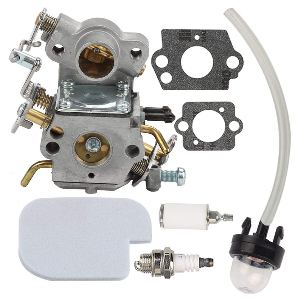 Butom 545070601 Carburetor with Fuel Filter for Craftsman 358351710 358351700 358350990 358351900 358351820 358351600 358351810 358351800 358350820 358350830 358351610 Chainsaw C1M-W26