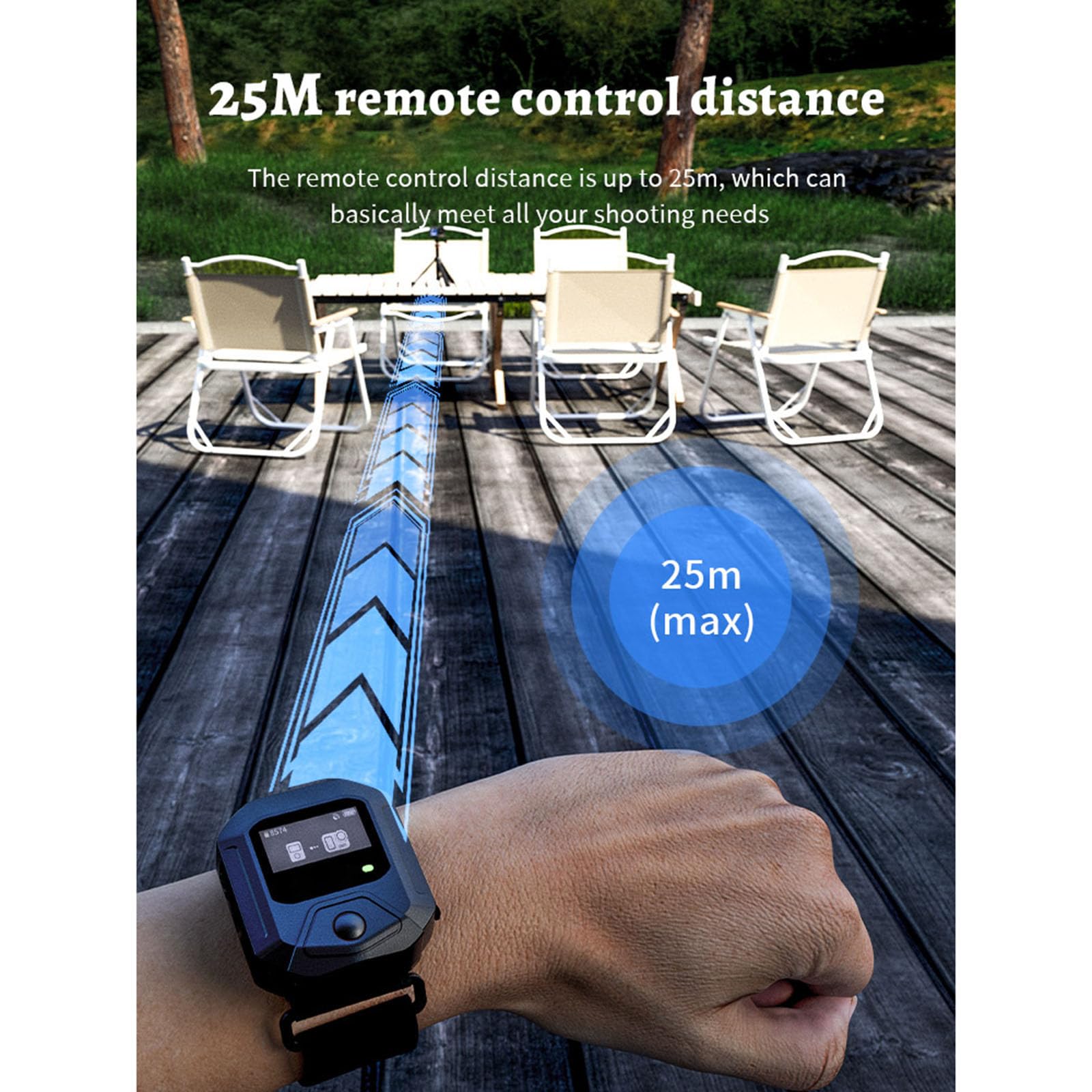 Telecomando Bluetooth per Insta360 X4 Series/ACE PRO Series/GO3S Series Camera GPS Bluetooth 5.0 Smart Remote Control Accessori