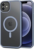 Vista 26 de CACOE Funda magnética para iPhone 12 y iPhone 12 Pro 2020 de 6.1 pulgadas, compatible con MagSafe y soporte magnético para teléfono de automóvil