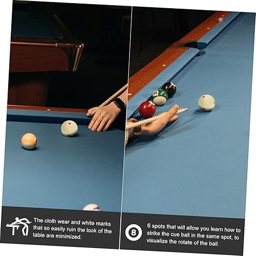 Miniatura 2 de Bola de billar profesional con seis puntos rojos para entrenamiento de billar para una visualización precisa de golpe, precisión diseñada para