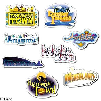 Amazon.co.jp: キングダム ハーツ ワールド ステッカーセット