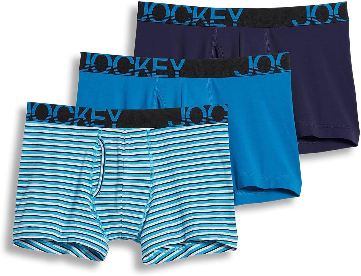 Jockey Men's Underwear ActiveStretch 4" Boxer Brief - 3 Pack