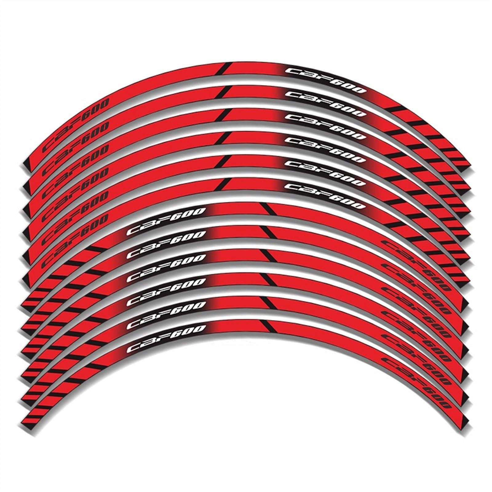 Frynuzb A4 Applique For Cbf600 Cbf 600 Motorcycle Stripes Reflective Rim Stickers(A4)