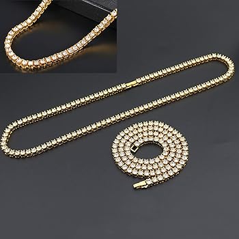 Amazon | Nanafast テニスネックレス キュービックジルコニア ライン