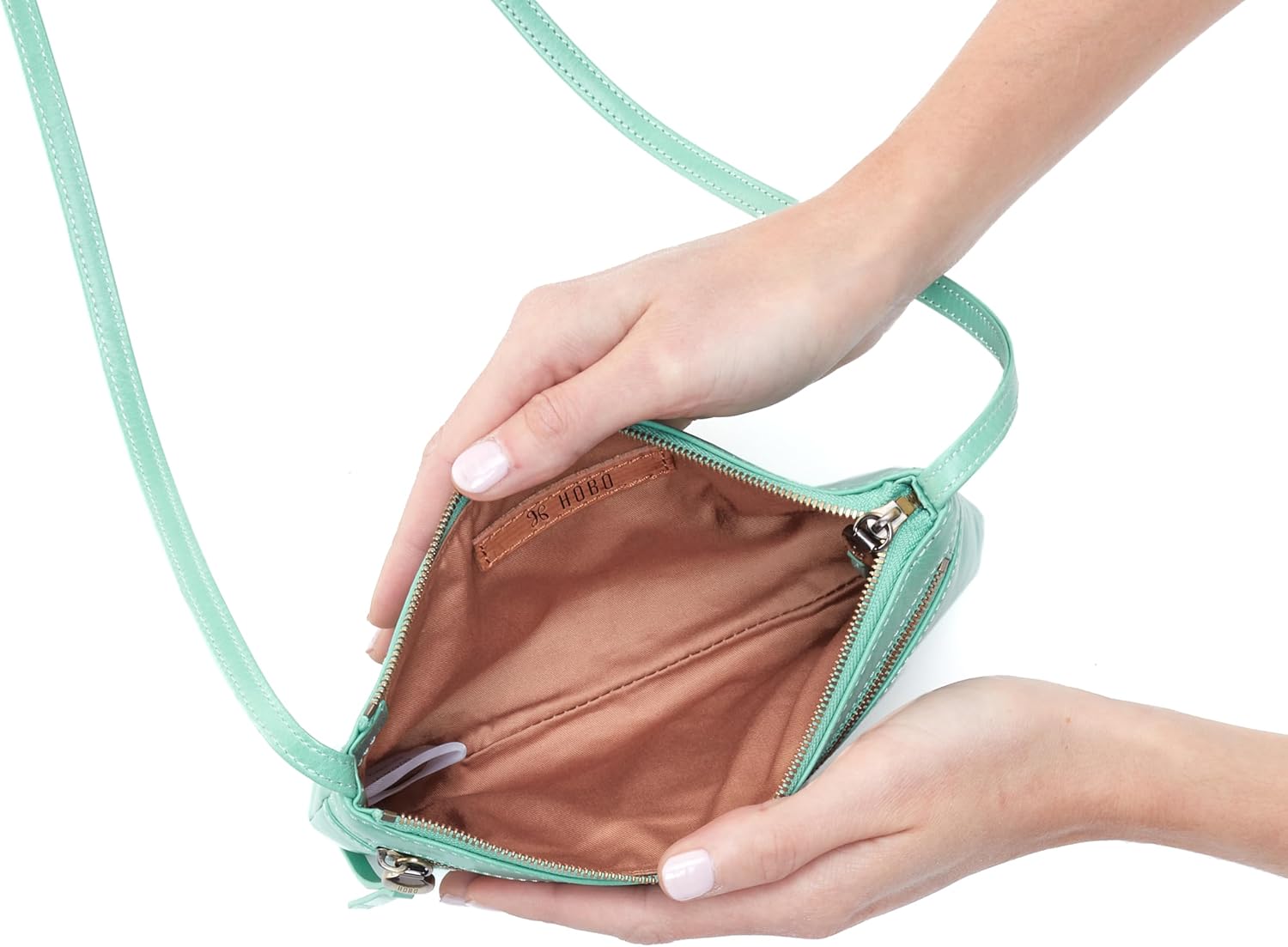 HOBO Cara Mini Leather Crossbody Bag for Women - Image 3