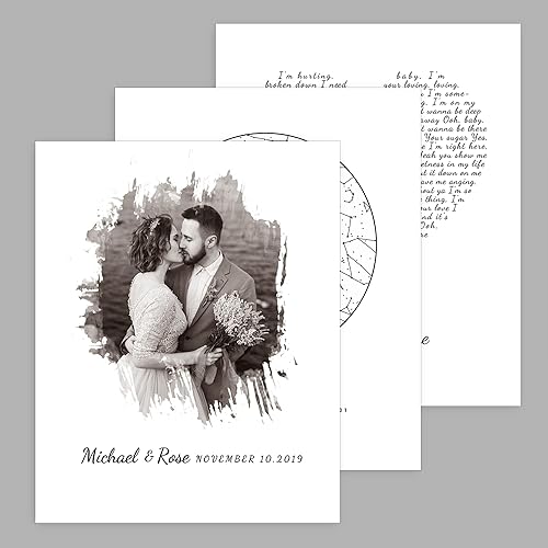 Vista 181 de Letras de música personalizadas, canciones, lienzo/fotos sin marco/impresiones enmarcadas con corazón en nombres de corazón, fecha de carga de fotos