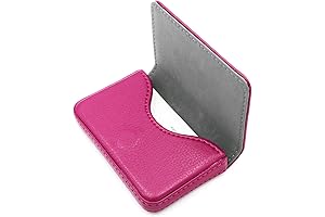 Classic RFID Blocking Leather Minimalist Business Card Case Holder for Women