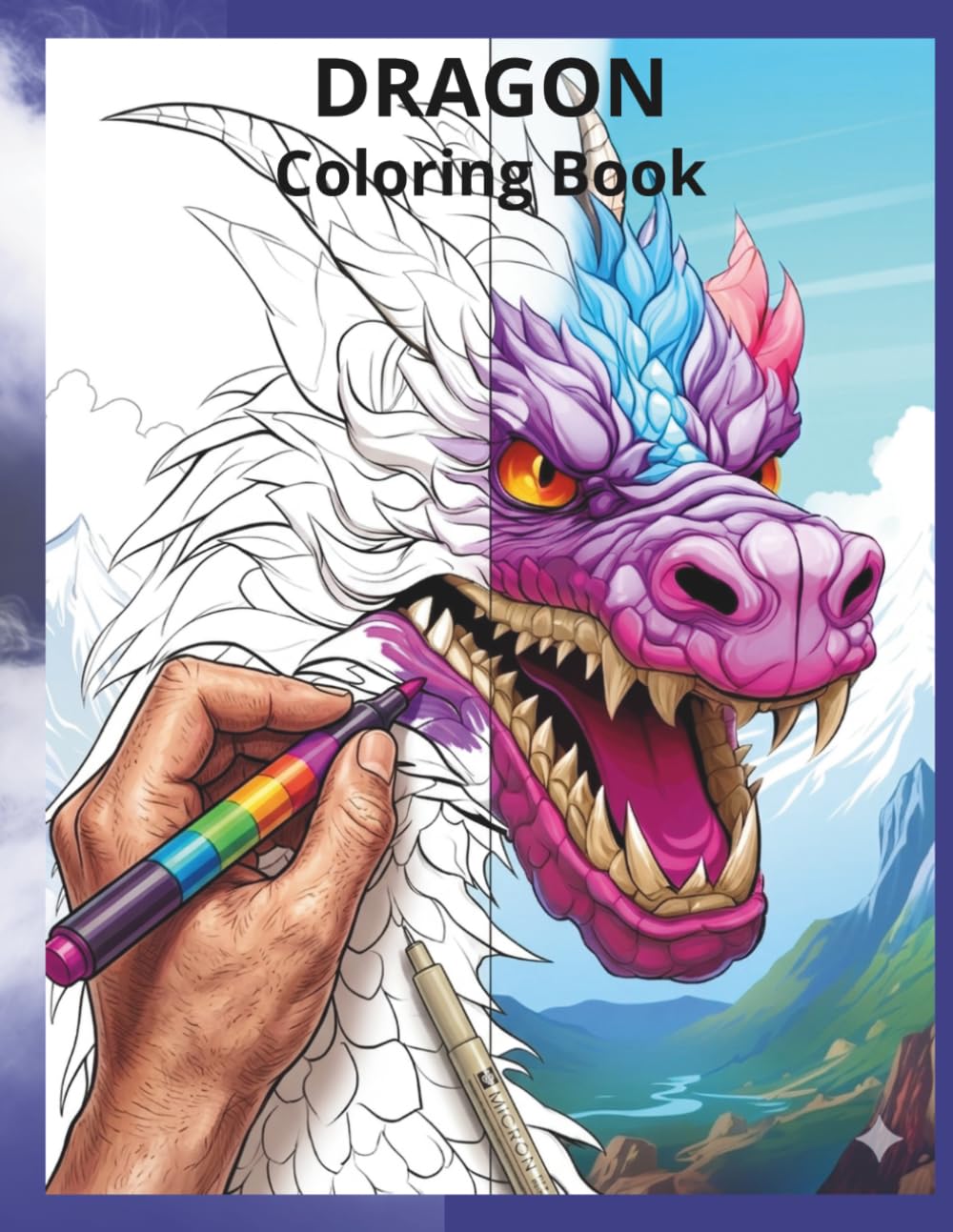 Dragon Coloring Book for Adults: 200 Dragons to color