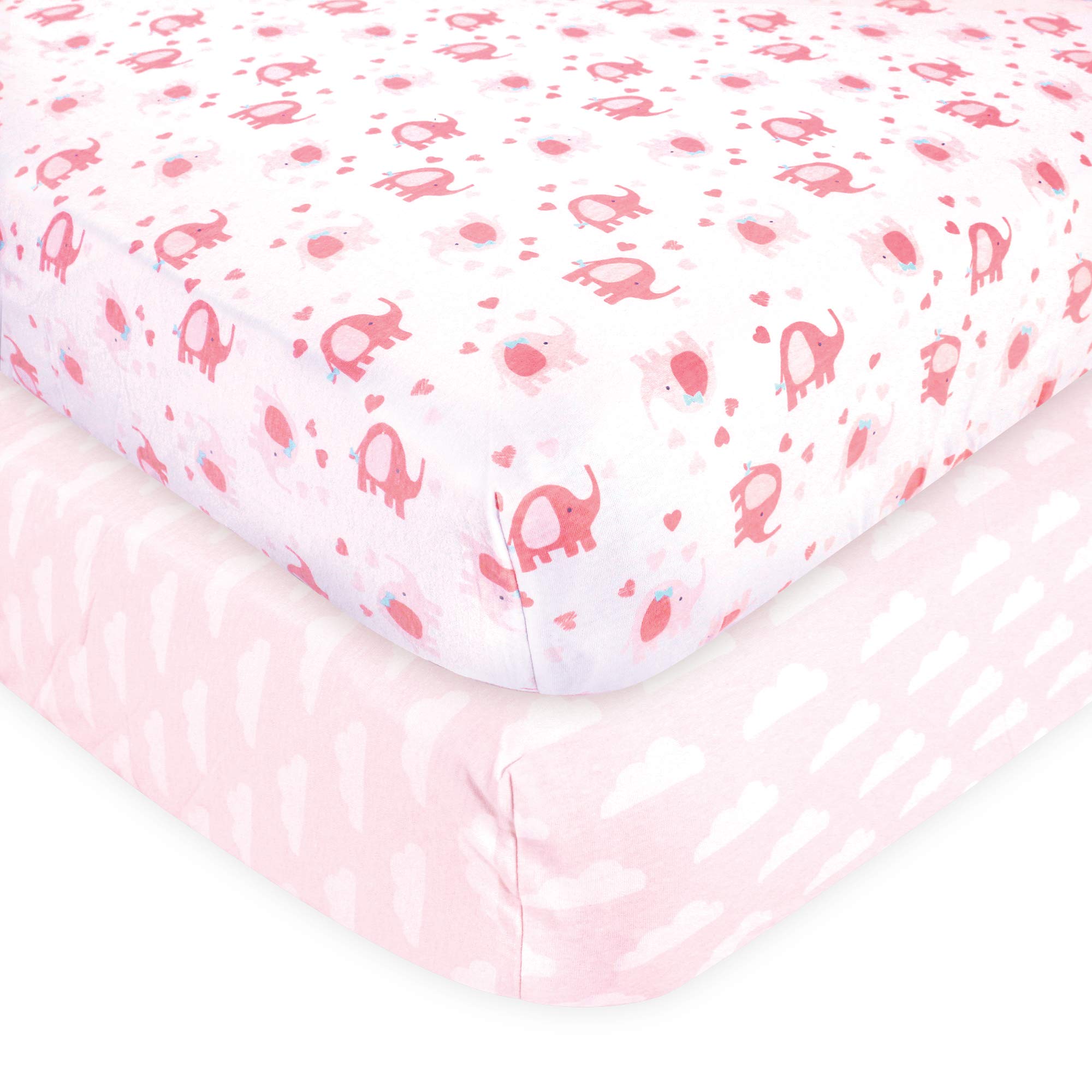 Drap-housse pour berceau éléphant Luvable Friends Babyprem taille unique