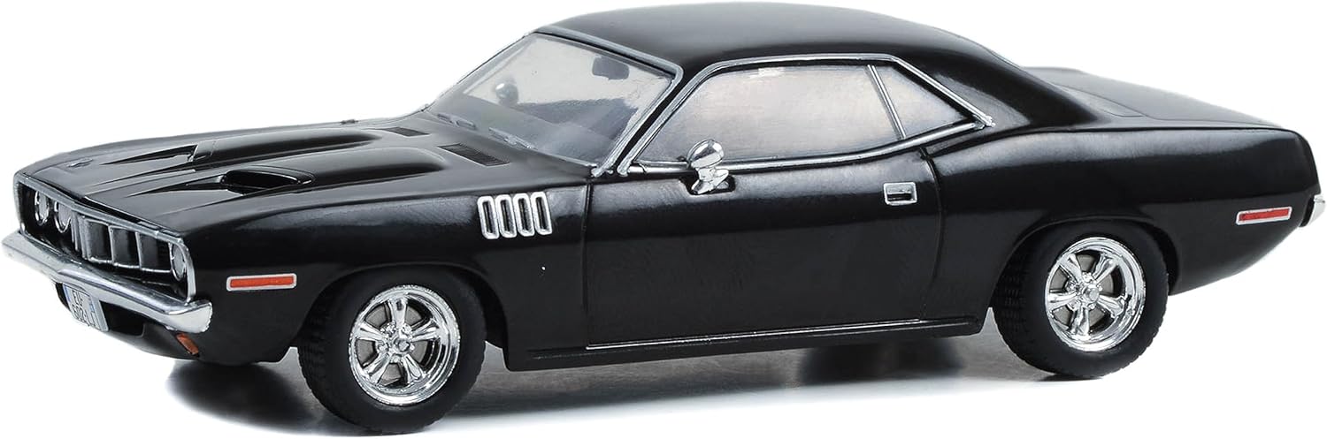 1971 Plymouth Barracuda Black John Wick: Chapter 4" (2023) Movie Hollywood Series 1/43 Diecast Model Car by Greenlight 86641
