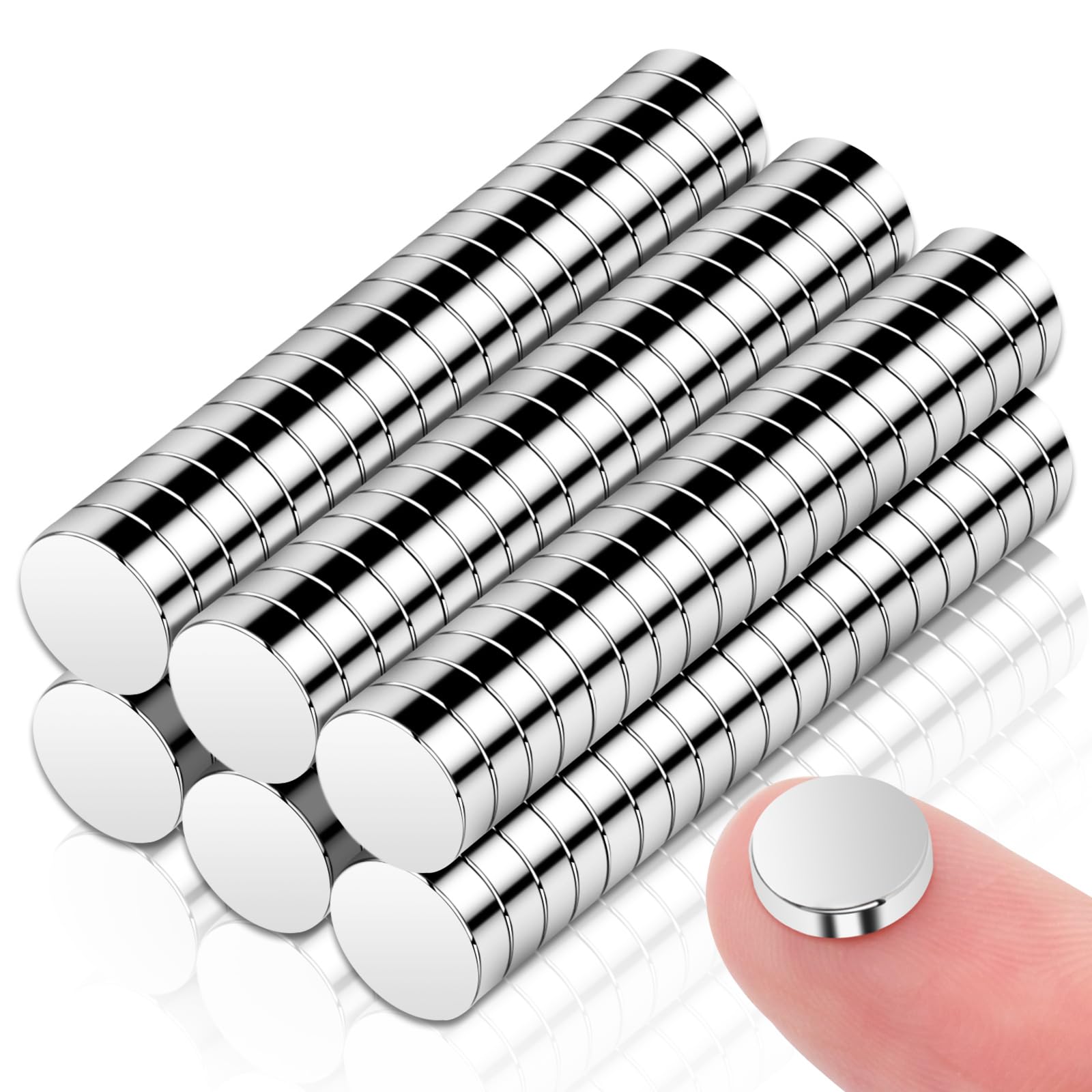 255PCS Small Strong Magnet, Neodymium Disc Magnets Heavy Duty,7 Different Sizes,Rare Earth Magnets Round Small Refrigerator Magnet for Crafts Whiteboard Kitchen, Office, Miniatures School — Amazon image 9