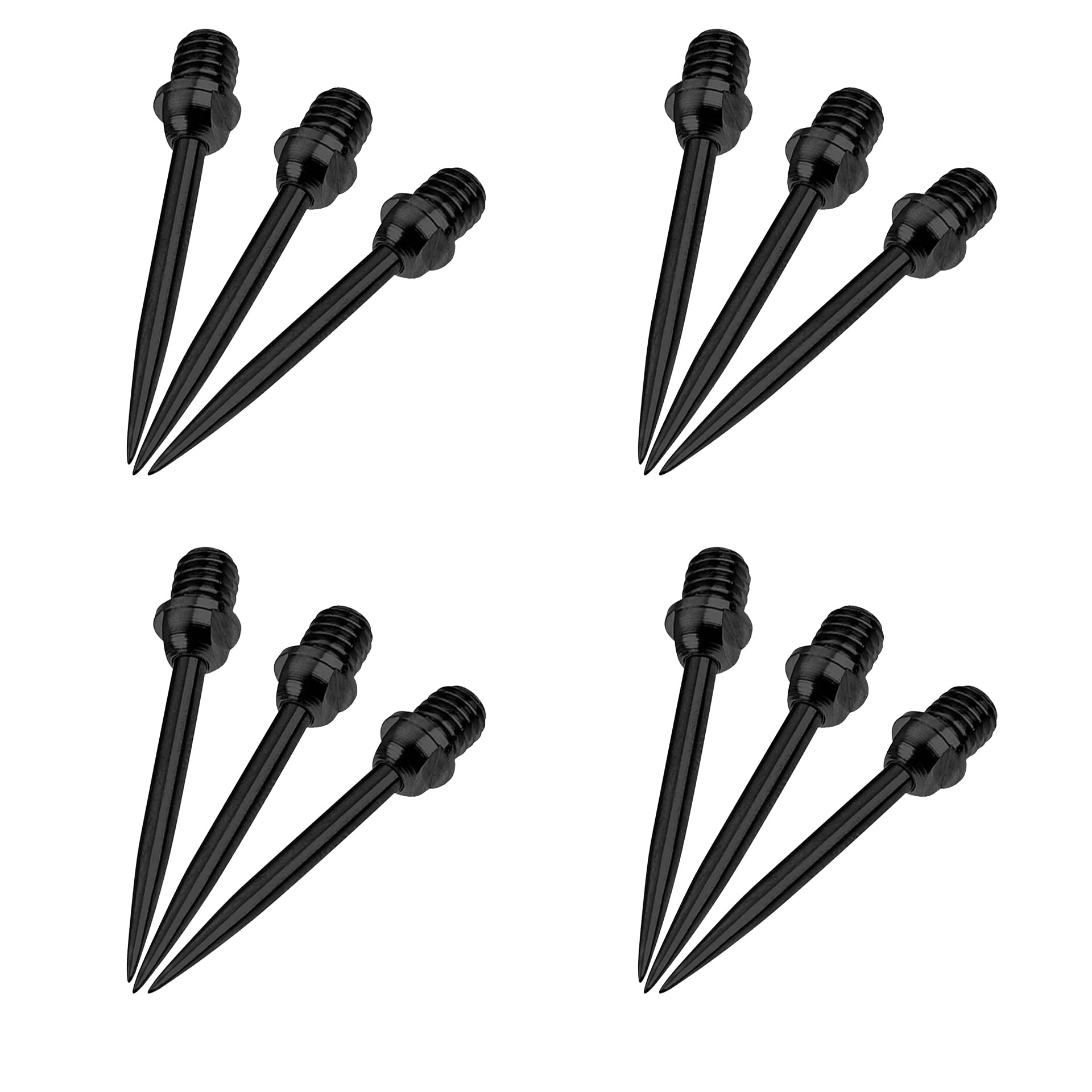 12 Punte Per Freccette In Acciaio Con Anelli In Gomma - Ricambio - Foto 4