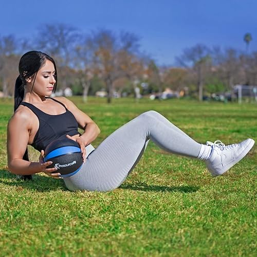 Miniatura 2 de ProsourceFit Balón medicinal con peso con agarre antideslizante y codificado por colores