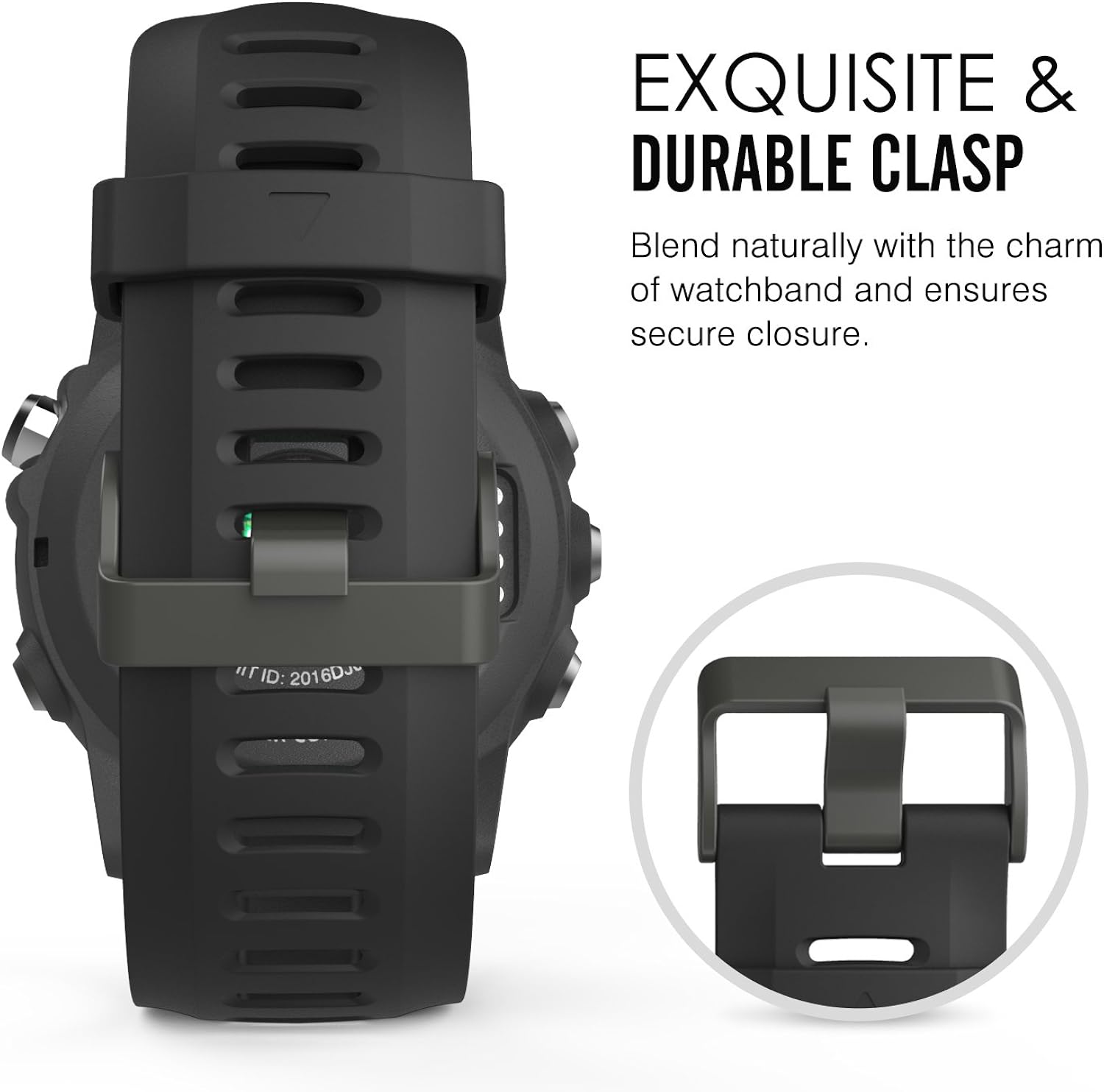 MoKo Compatibile con Fenix 3/3 HR/5X/5X Plus/D2 Delta PX/Tactix Bravo/Descent Mk1 Bracciale, [2 Pezzi] Morbido Cinturino di ricambio in Silicone (NON per Fenix 6/6S/5/5S)