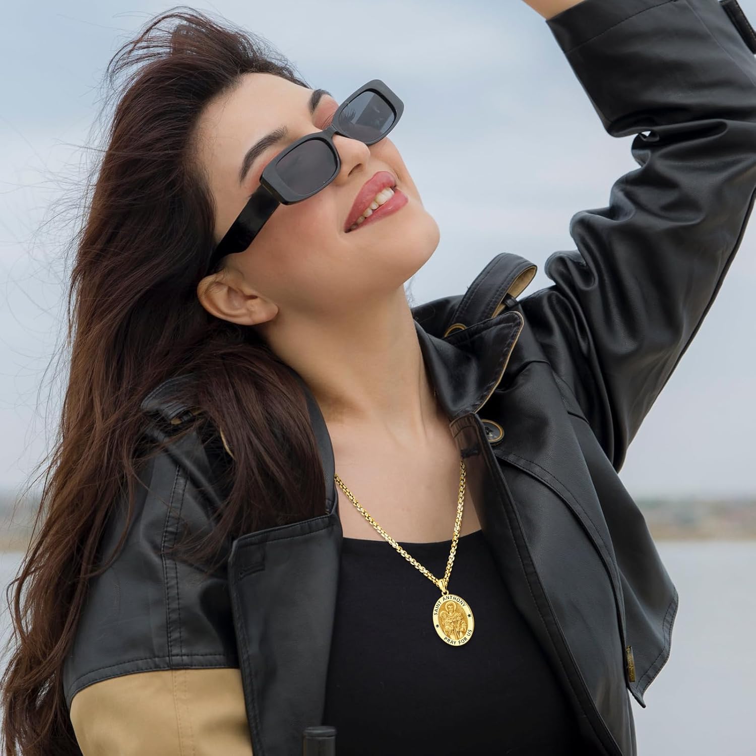 Saint Necklace S925 Sterling Silver Patron St Amulet Medal Protection Pendant Jewelry for Men Women - Image 6