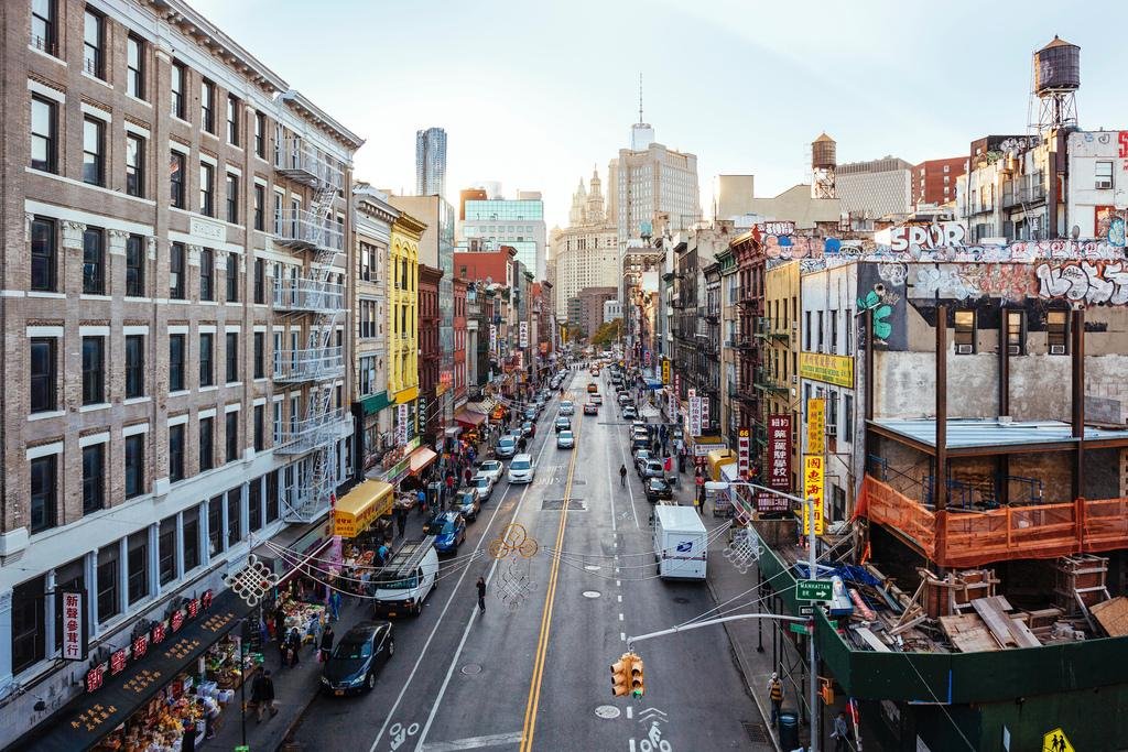 Amazon.com: View of Chinatown from Manhattan Bridge New York City