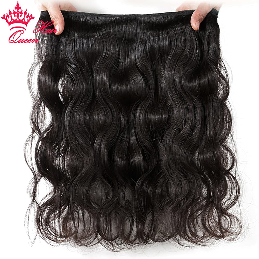 Brazilian Virgin Human Hair Bundles, Body Wave, 3 Bundles, Sew-In Extensions Amazon.com : Brazilian Virgin Hair Body Wave Natural Black  main image 3