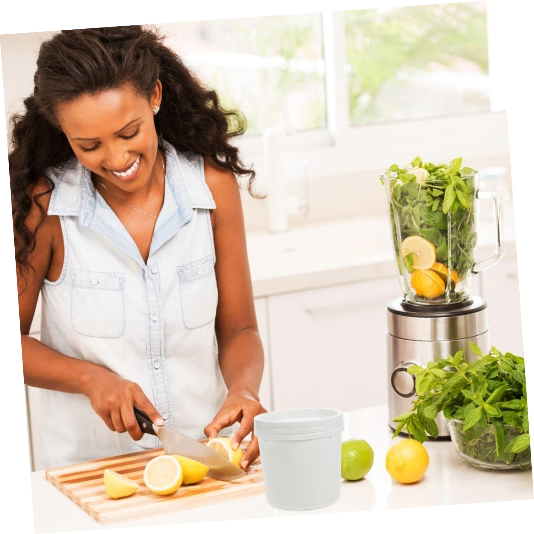 Zerodeko 5 Series Cubo De Plástico De Calidad Alimentaria Lata De Pintura Botes De Pintura Con Tapa Cubos De Agua Con Tapa Cubos Con Asas Baldes Cubo De Agua El Plastico 4 Piezas X 5