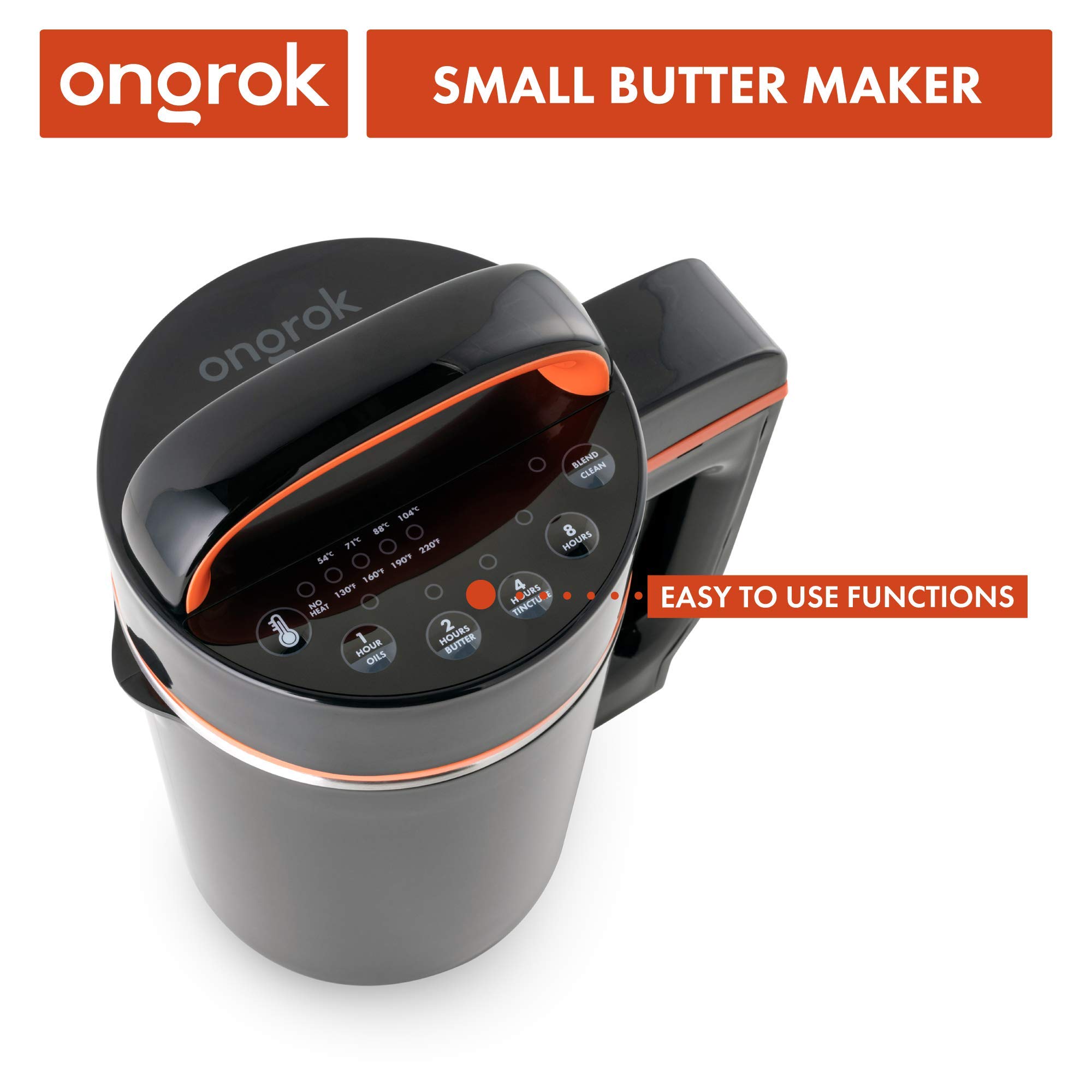 ONGROK Infusor de Mantequilla Pequeño (Versión del Reino Unido), Máquina Extractora Botánica para Hacer Mantequilla de Hierbas