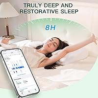 Vista 8 de Almohada cervical de espuma viscoelástica, almohada ergonómica 2 en 1 de apoyo para el cuello con reposabrazos y orificio para las orejas, almohada