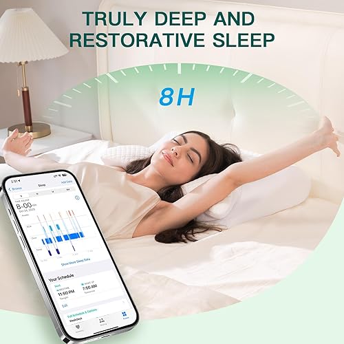 Miniatura 8 de Almohada cervical de espuma viscoelástica, almohada ergonómica 2 en 1 de apoyo para el cuello con reposabrazos y orificio para las orejas, almohada